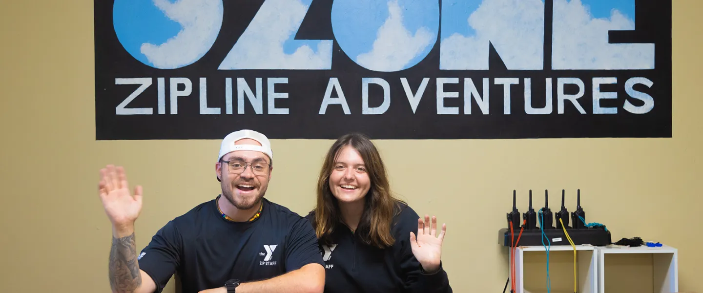 Staff waving hello at Ozone